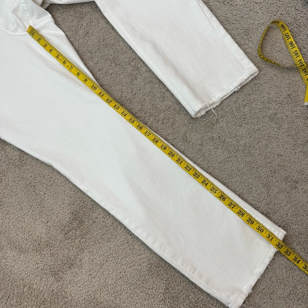 Good American Good‎ Icon Straight Leg Jeans White 15